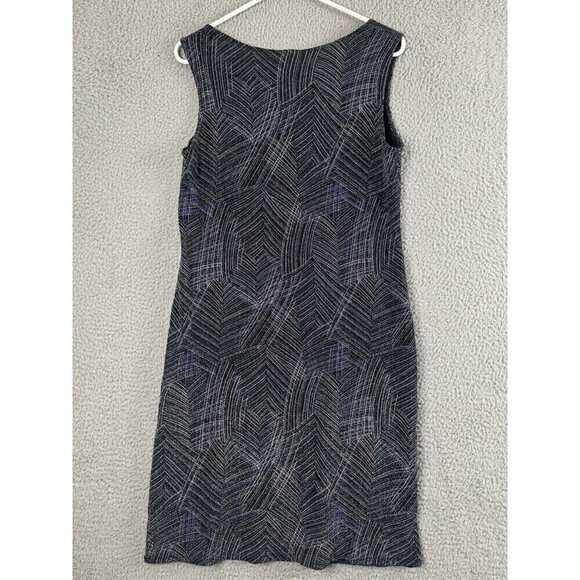 Vintage Rabbit Designs Dress Cardigan Set Womens 12M Blue Metallic Stretch USA - Picture 14 of 16